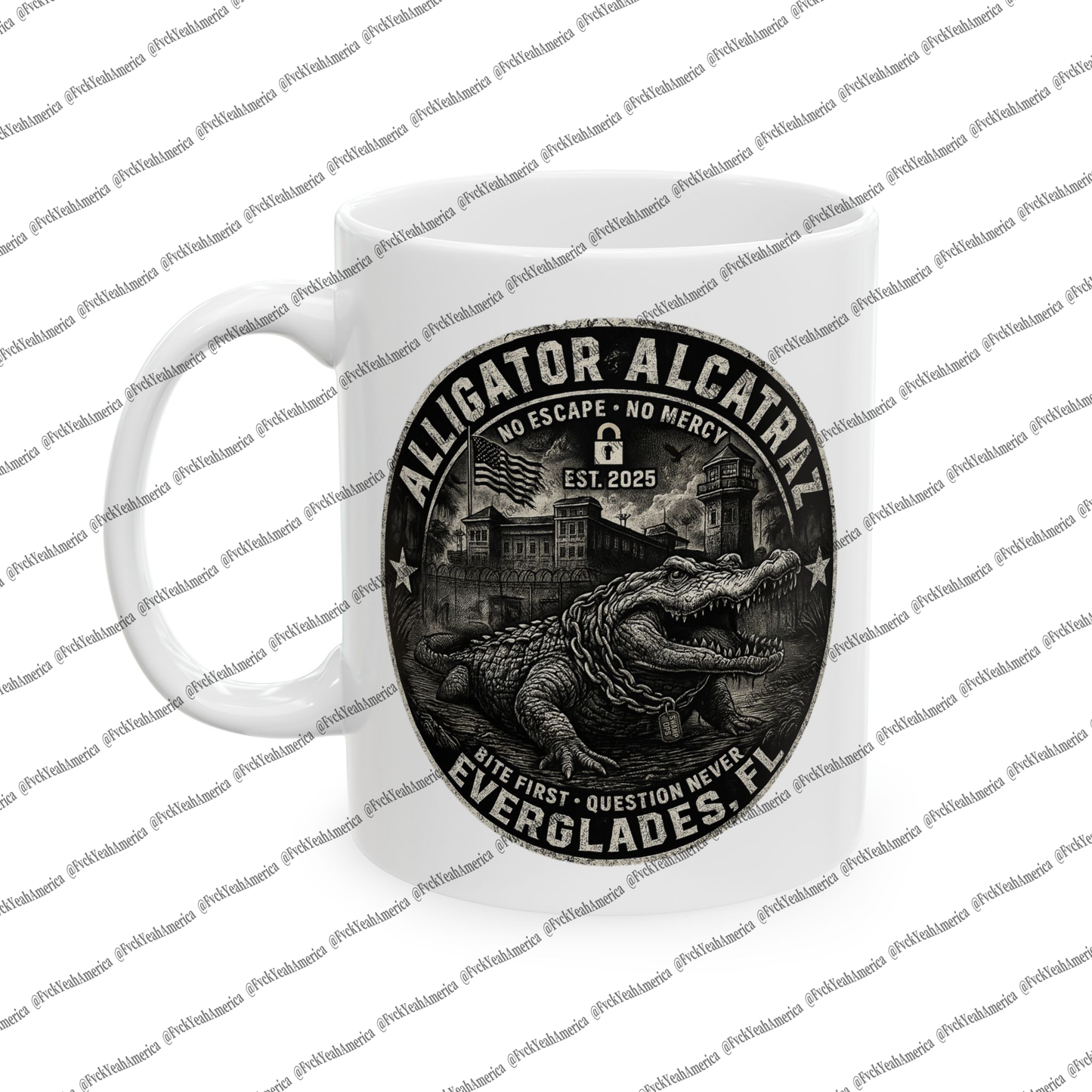 Alligator Alcatraz Ceramic Mug