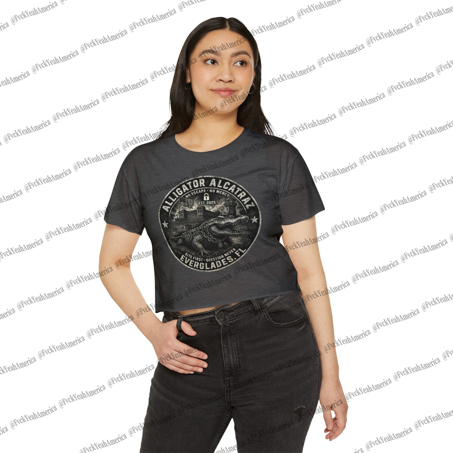 Alligator Alcatraz Crop Top