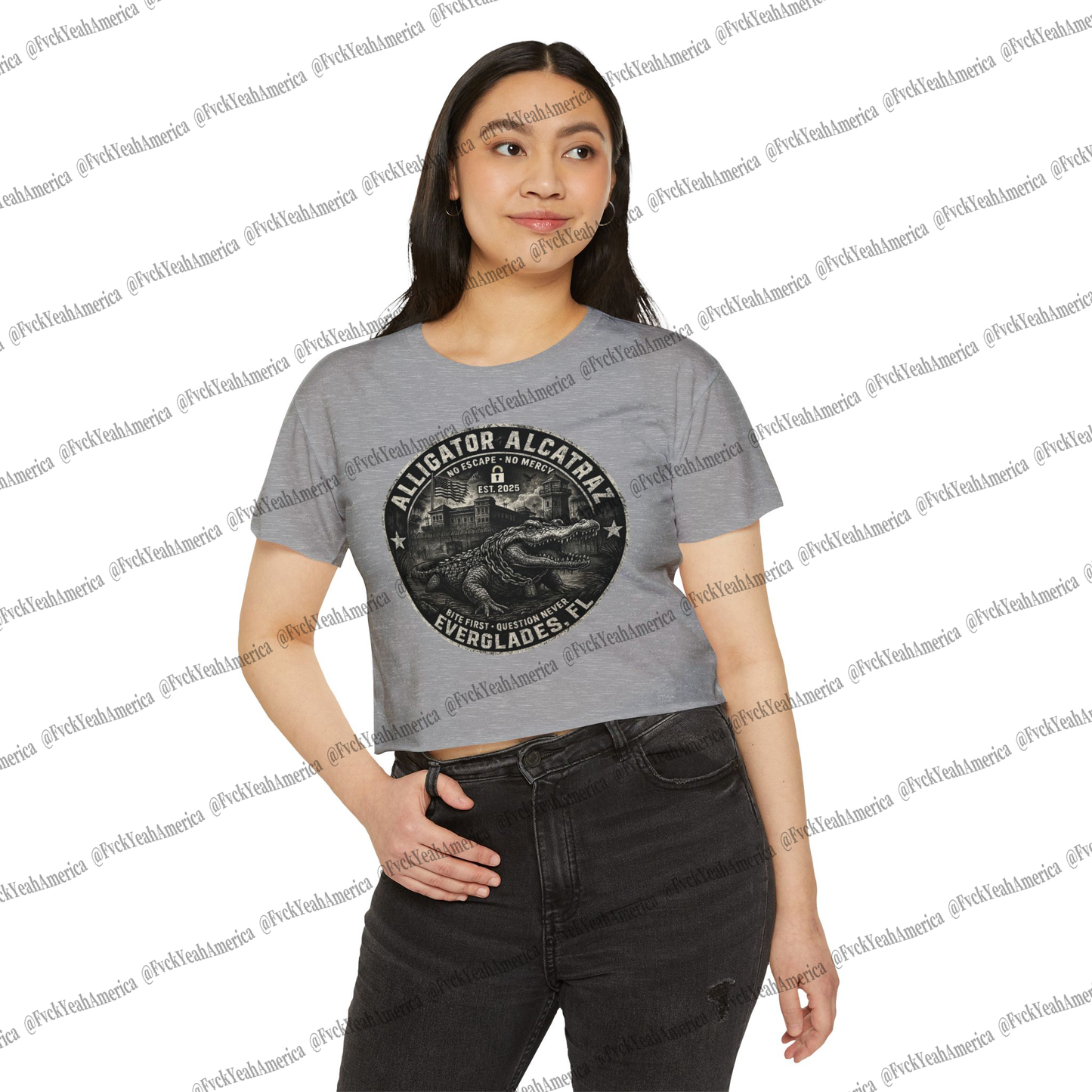 Alligator Alcatraz Crop Top