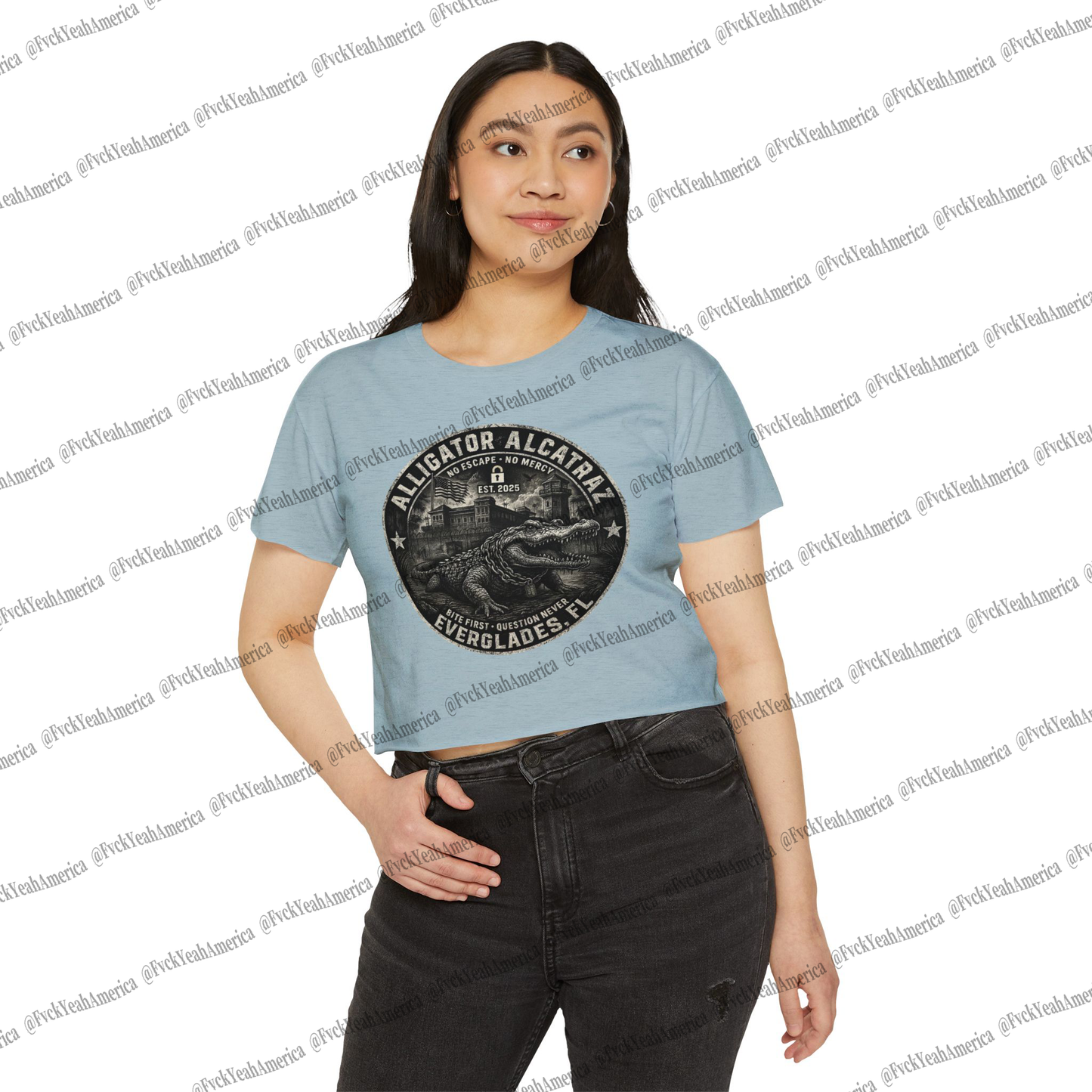 Alligator Alcatraz Crop Top
