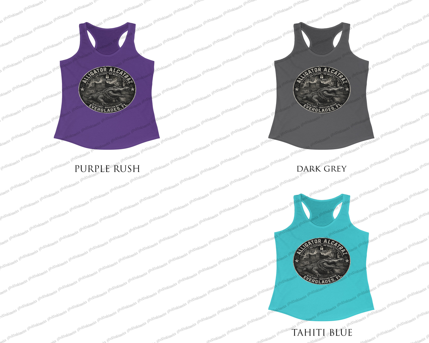 Alligator Alcatraz Racerback Tank Top