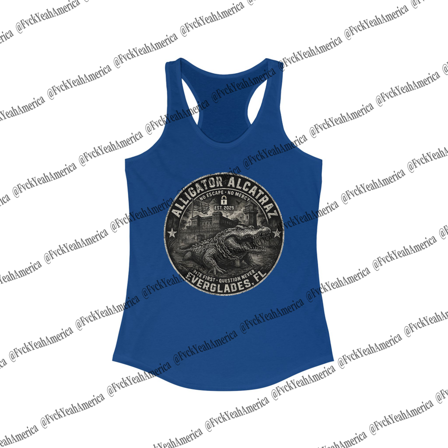 Alligator Alcatraz Racerback Tank Top