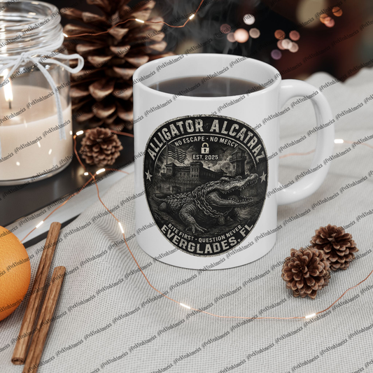 Alligator Alcatraz Ceramic Mug
