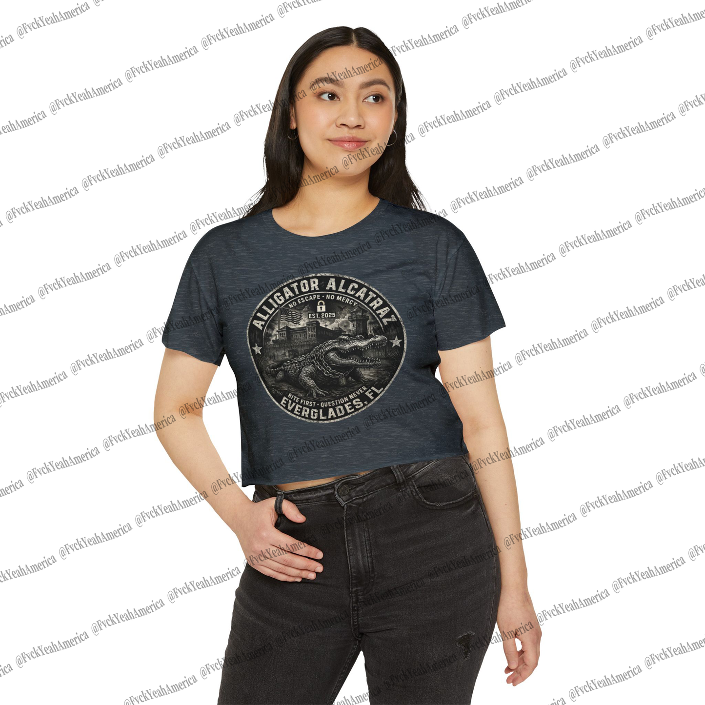 Alligator Alcatraz Crop Top