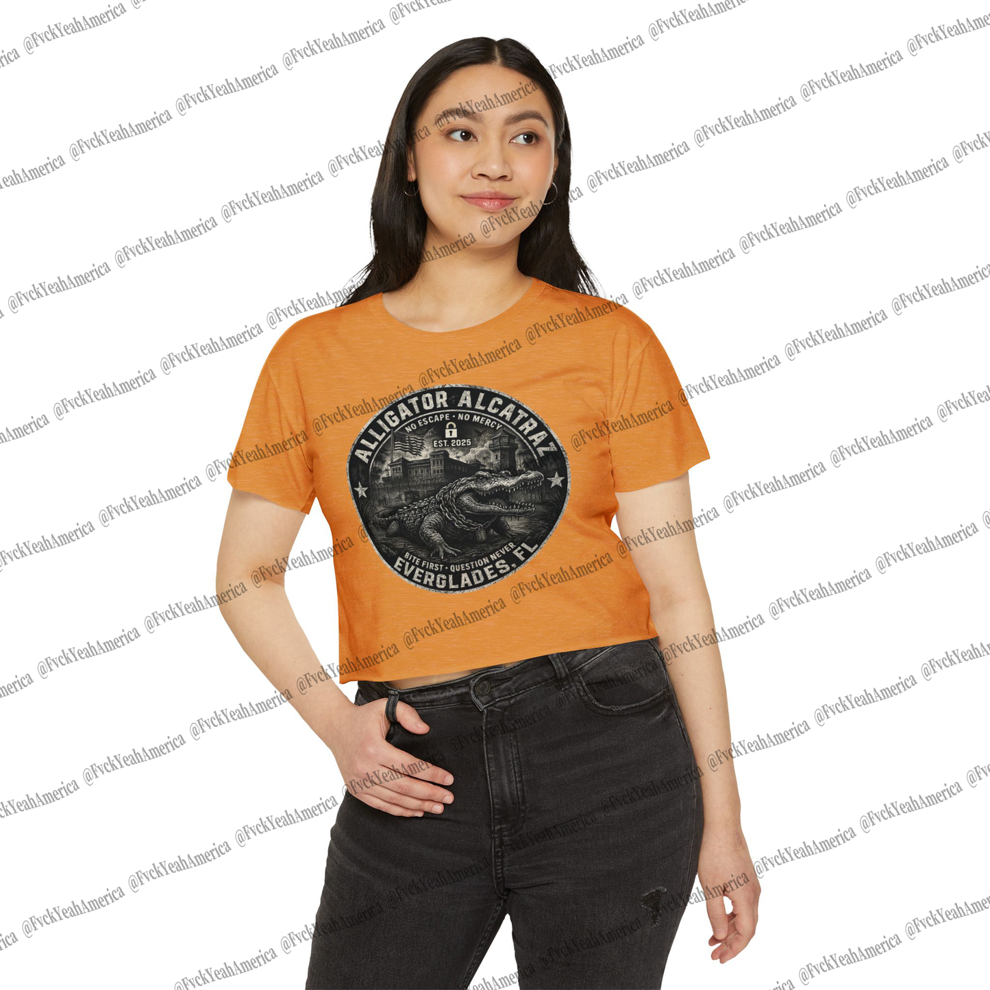 Alligator Alcatraz Crop Top