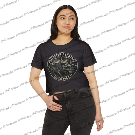 Alligator Alcatraz Crop Top