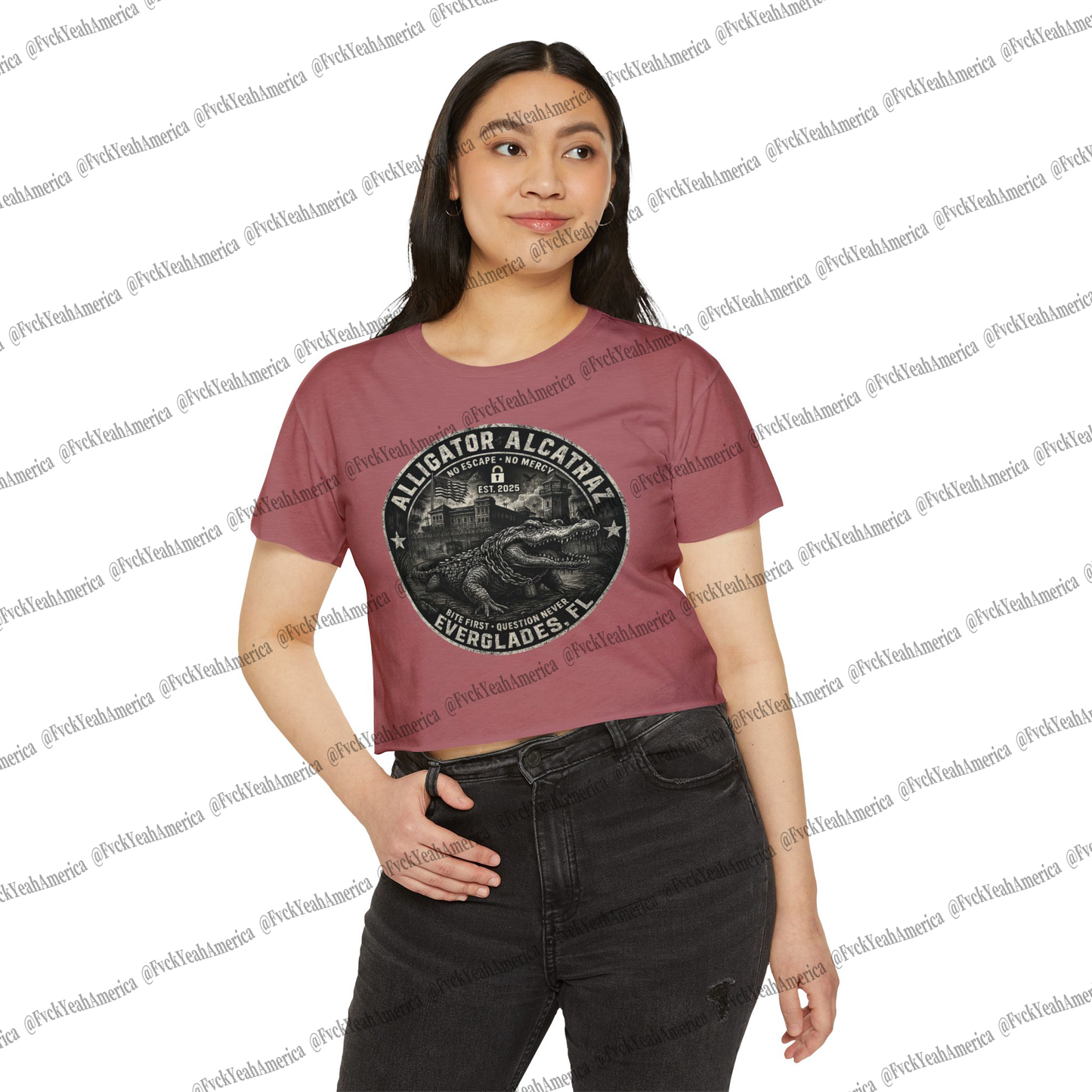 Alligator Alcatraz Crop Top
