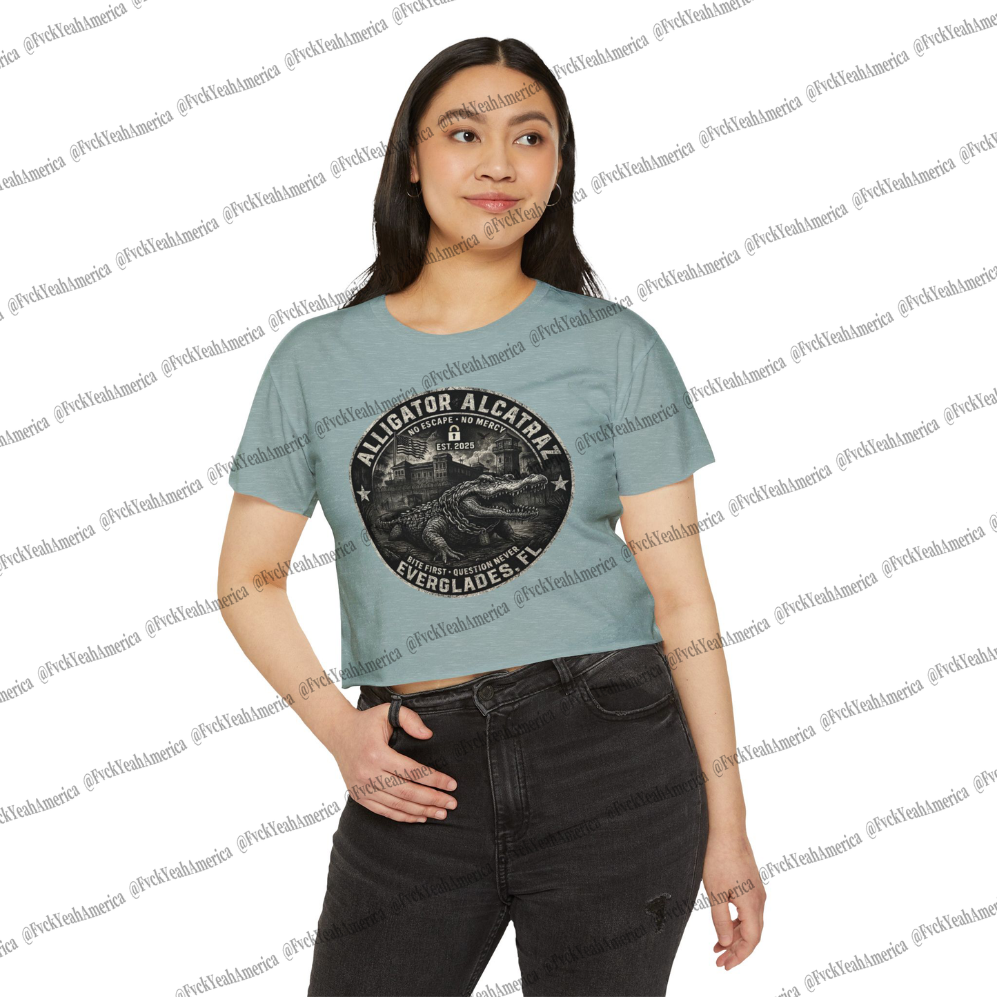 Alligator Alcatraz Crop Top