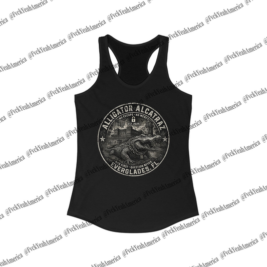 Alligator Alcatraz Racerback Tank Top